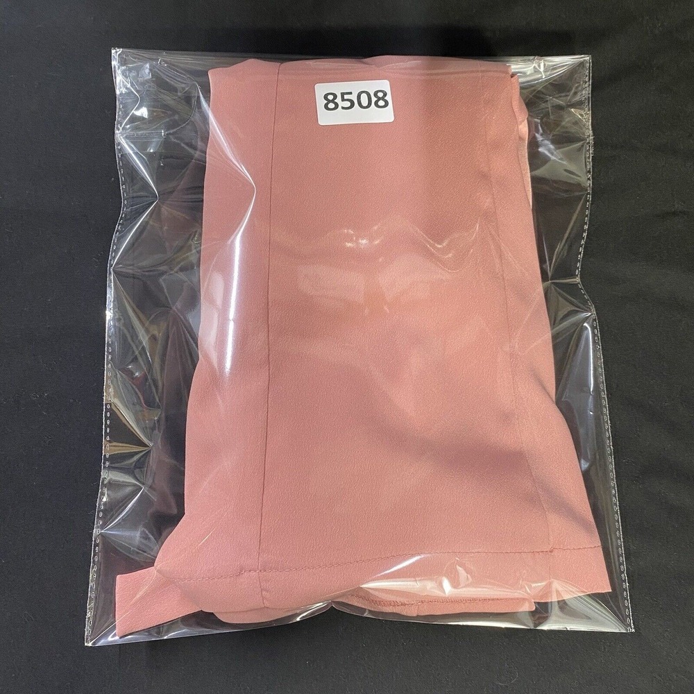 TOPSHOP Women's Top Size 10 Pink Long Sleeve V-Neck Blouse - Picture 11 of 11